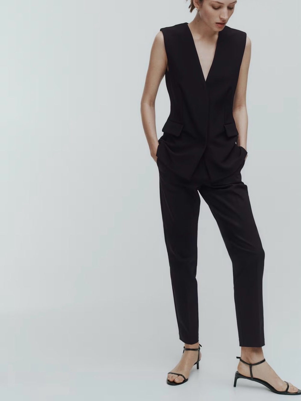 H&M Black Pants with Branded Waist Tag